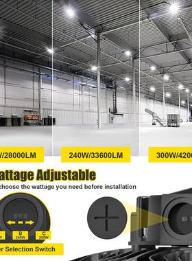 UDL商C认证LED工矿HAH灯3仓00WL240W150W库店飞碟灯美仓现货