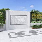 村砖家用影429壁墙瓷砖照壁墙雕花片外墙砖松鹤延农年迎门墙围墙