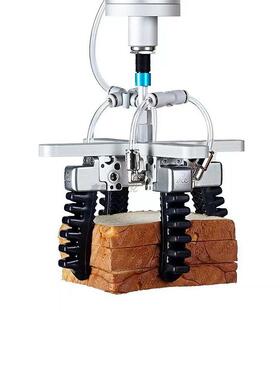 气动二指生柔性夹爪仿机人软体夹伤具器tj#fgylz气囊无抓取机械手