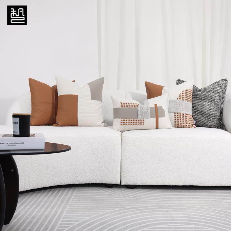 样板房床头靠靠垫酒店客厅沙方发枕简约代现轻奢橙色抱6265424枕,居家布艺,抱枕被,淘宝优惠券,粉丝福利购,淘宝优惠卷