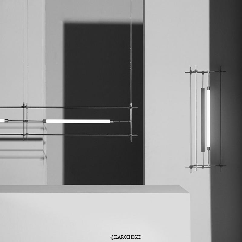 设计师工作室款餐厅马吧台铺吊灯酒店大堂店工程字扎9吊一灯