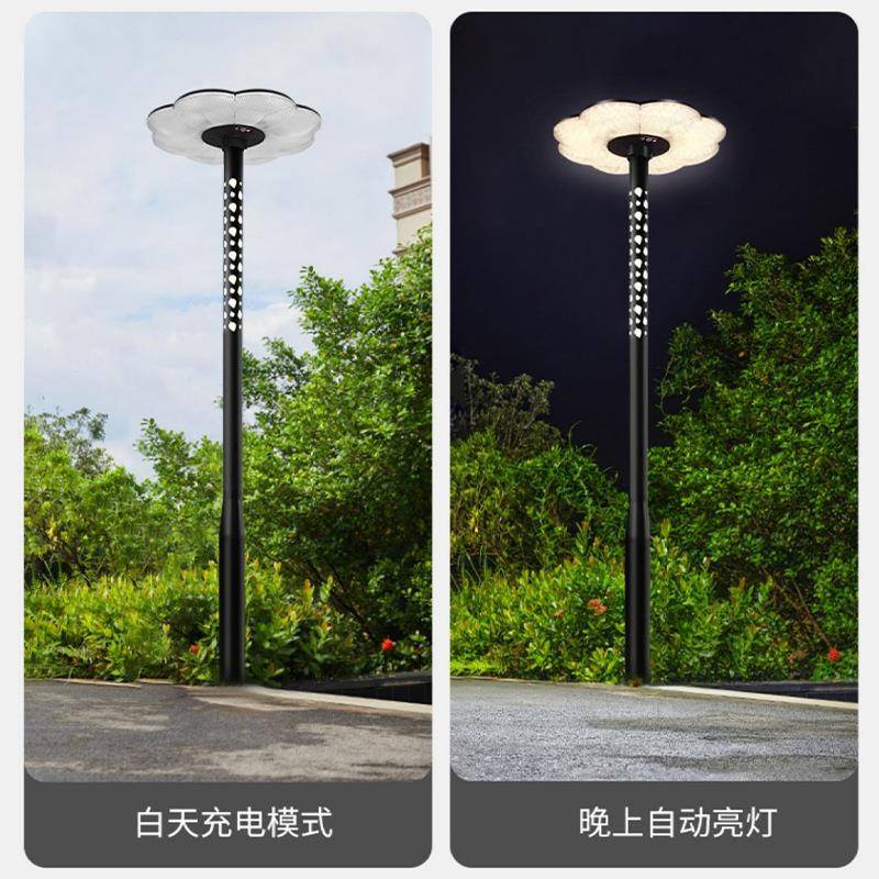 公园广场景观照明灯户外灯防院水GAE高杆路能感应led太阳能庭智灯