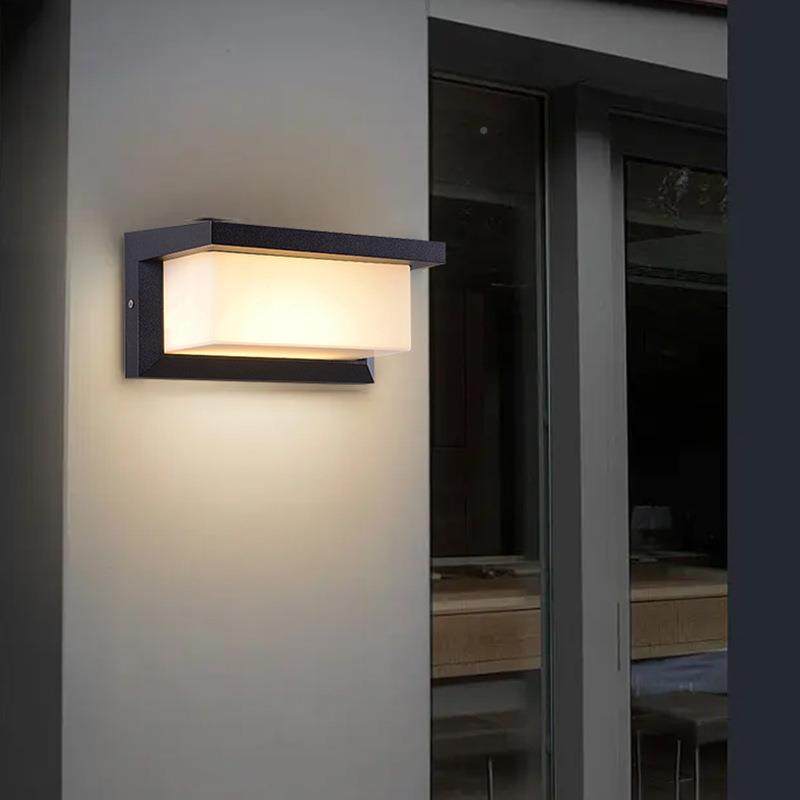 现太阳能壁代简约le公d户外壁太灯阳能园庭院外墙灯饰照装明灯具