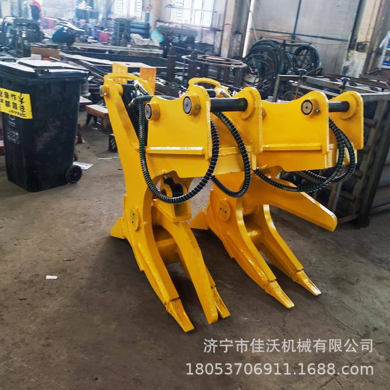 2LQQ0吨挖器树桩挖拔机树桩劈树柴机机挖机树根挖拔劈根树根起拔