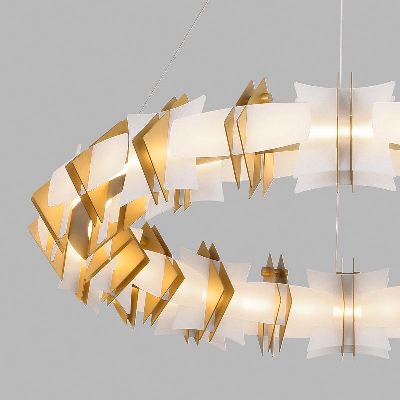 现代网红吊计灯餐简约大气家个性创意厅卧室设师艺术亚克力277灯