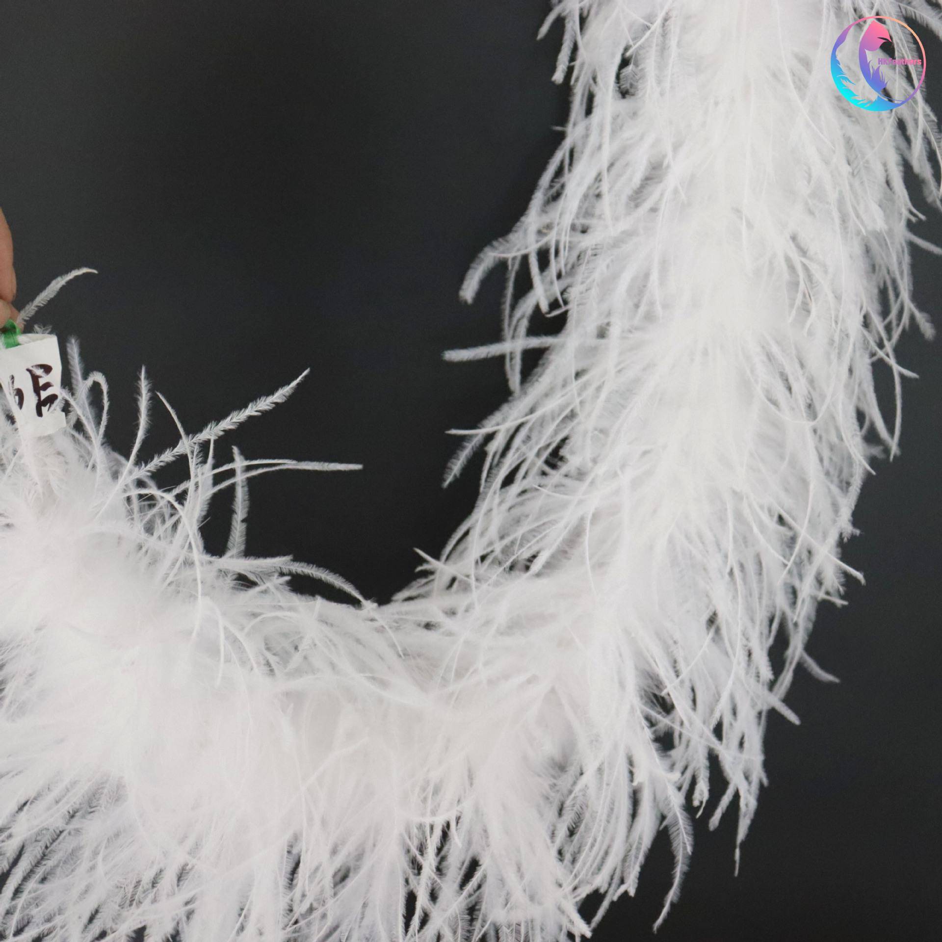 厂家直销加厚10-15鸵cm品鸟毛条服装饰配件多鸵层MMY鸟毛毛条