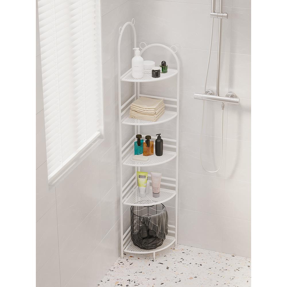 A10L浴墙室F768MM8S三角置物架落转角靠墙窄架衣子服毛巾地架铁艺