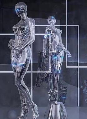 神机械姬山基女现代科技感空人物大型摆件KTV流机械姬空装饰客厅