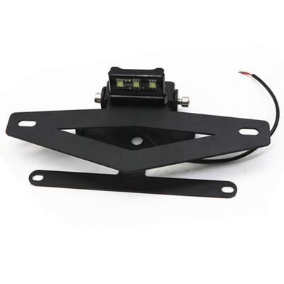 适用贝纳利7车52s灯牌照架短尾牌架可折叠照摩托73315车带牌托