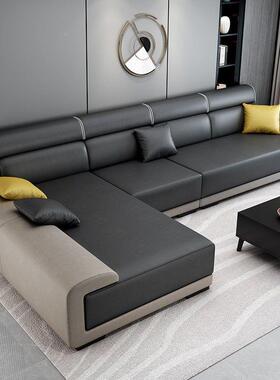 免洗技布沙客发厅简约现代大小户型客中厅整装乳胶科新款90288布