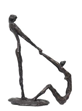 现代简JSW约金属拉手人塑物雕装摆件客厅书桌面样板房间创房意软