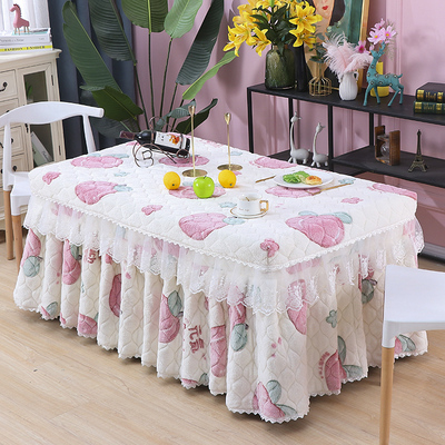 长方形烤火桌子罩套加厚电炉罩新款茶几罩双面绒电烤火桌布罩冬季