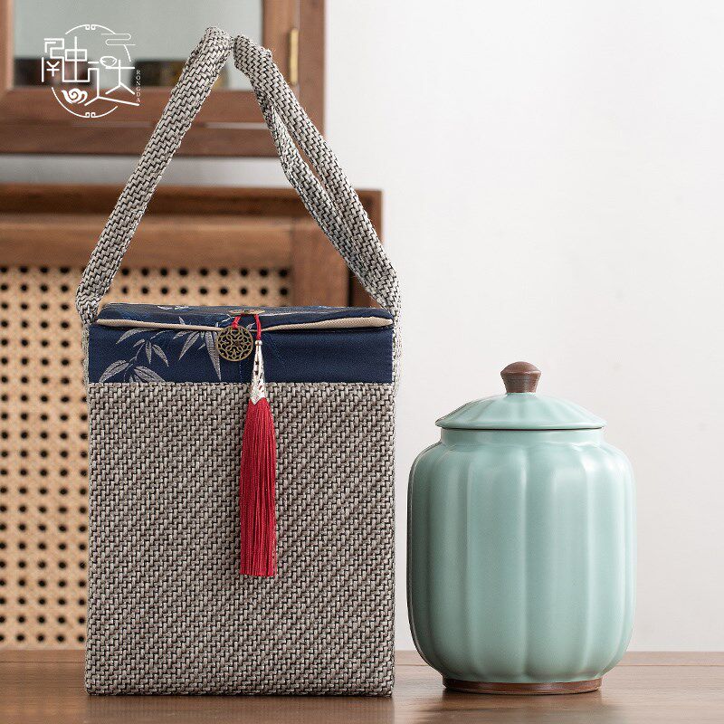 中式茶叶罐包装盒空礼盒装空盒子礼品盒礼袋通用小号普洱红白绿茶