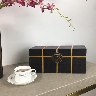 轻中奢式饰装品几何储物盒样板房GCV间桌面首小饰收纳摆件家装设