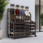 雨伞架商用学校纳物架酒店堂收售楼部便125大民置logo铁艺伞架子