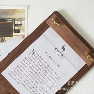 胡桃木台卡牌办公593木展示牌餐牌立质立牌价格牌实桌木菜单展示