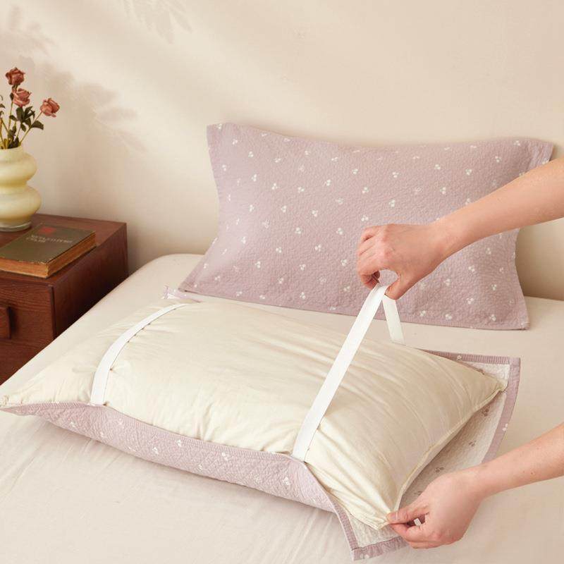 巾布纯棉一对装纱可固定枕头巾轻奢感防枕油学头other生宿舍
