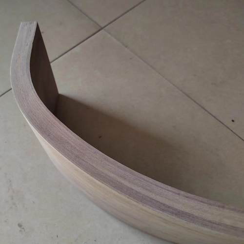 厂家工实木多层板弯曲301曲木加子黑胡桃木弯型板椅腿