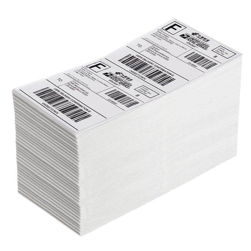 三防热标签NKE纸10*100叠*装E邮宝敏面单不干0胶1010标签热敏打印