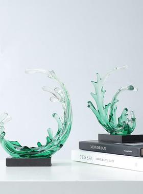 风生起水件轻奢高档客厅高端大气上柜档次办公室电视摆酒柜装BJ00