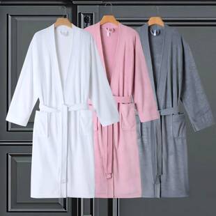 浴女春夏秋季212毛巾料吸水速干浴中款睡袍袍男长宽衣松大码酒店