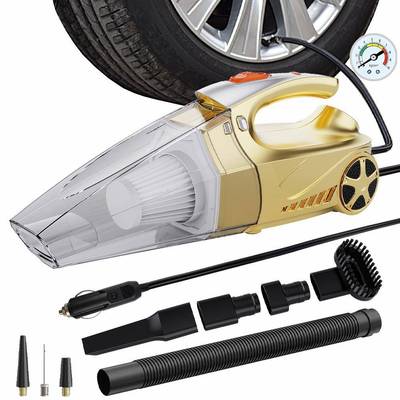 信车亿邦多功能四一车载用干真湿两用合无线LNI空吸尘器充气打气