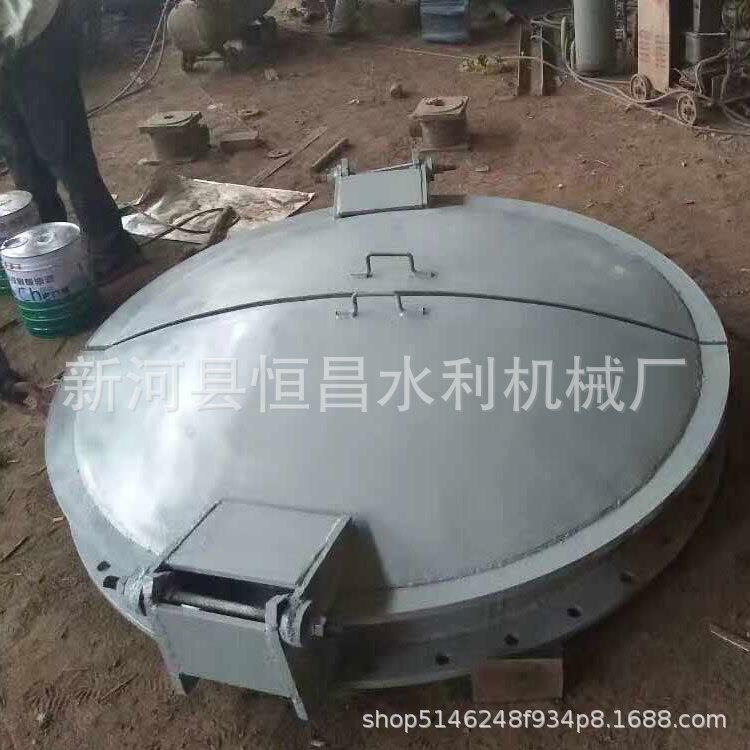 环圆587保钢制闸门铸铁闭机型拍门铸启小铁拍门拱形闸门