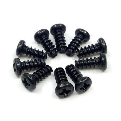 PB铁色黑十字平尾自攻螺丝圆头螺十字62电子丝