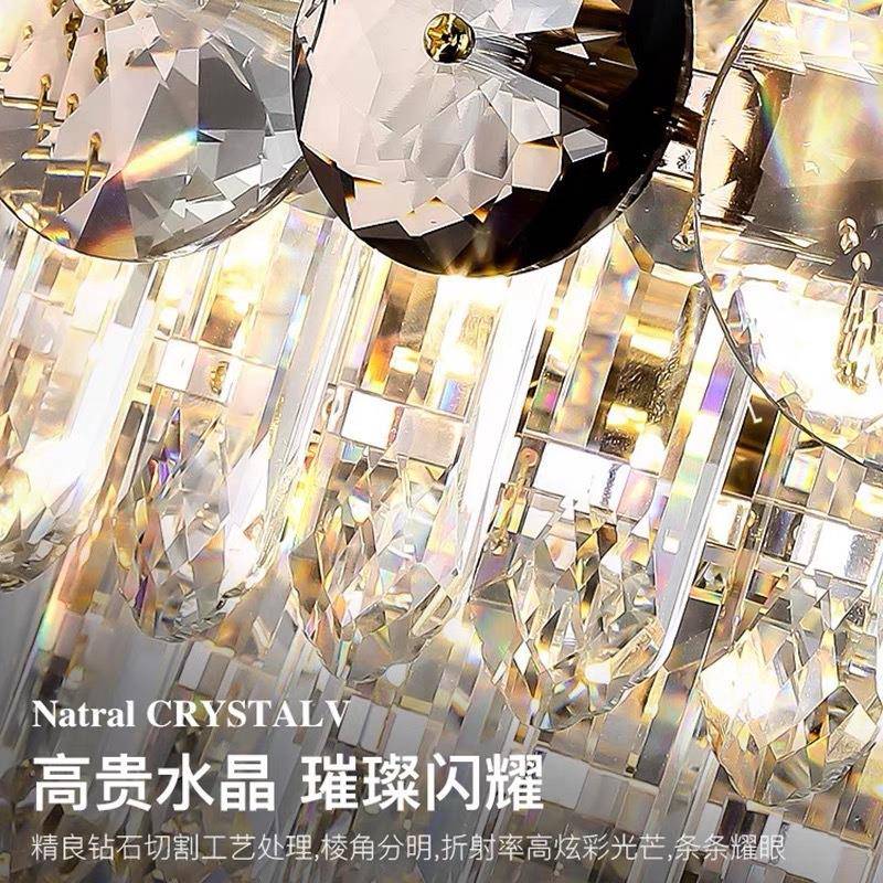 轻奢水晶酒店大2堂别墅吊灯奢499式华客厅灯复2楼大厅中山灯具05