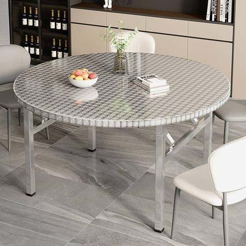 不锈折叠桌便携式厂家直供烧摊烤桌子户外摆摊商用简夜市出小圆桌