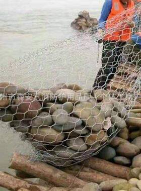 急袋手工编织钢丝网石河道治理钢丝兜应防救援钢丝汛填海六角网