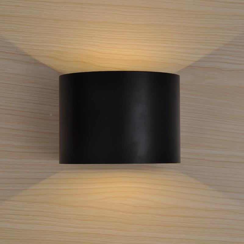 杰防雯现代简室约led户外壁灯人体感应款水外方形A-2217卧室床头