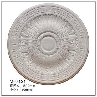 PBTJU花欧式装饰线条非石膏GRGPU吊灯灯饰盘圆弧角子梁头柱轻奢