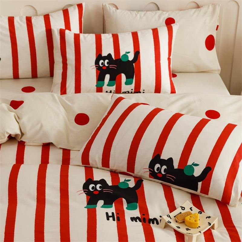 床上5纯四件套棉1.m1.8米公全棉床单被套三件套ydhfjr150*2寓00