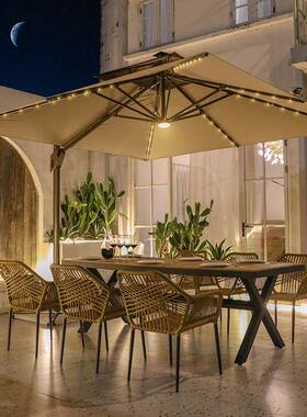 户外桌椅别墅阳庭院露台阳休闲藤LMS-666椅花园光露天台水藤编桌