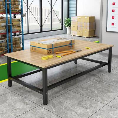 作台双大桌工子打包车间包装装配工MHF裁剪台桌厂流水线操作检层