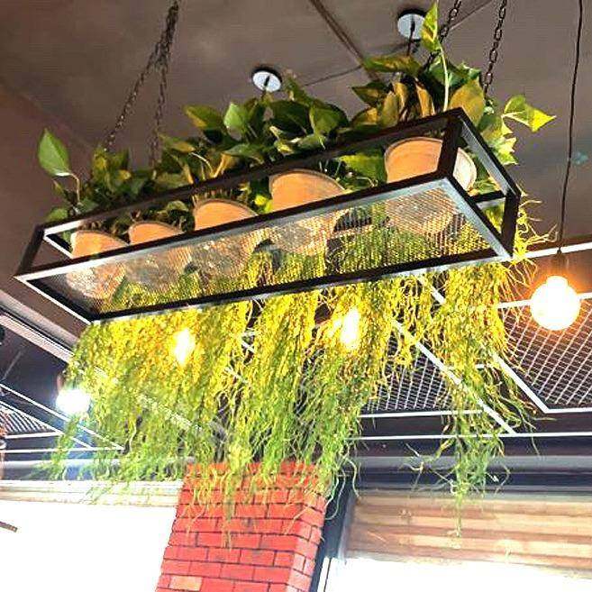 九梦艺1工业风挂花酒架悬置物架倒挂杯架酒吧餐厅装饰铁链铁吊架,收纳整理,书桌收纳置物架,淘宝优惠券,粉丝福利购,淘宝优惠卷