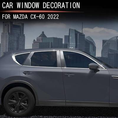 适于2款马自达cx-60不锈钢车49510窗饰条MAZA车窗外用饰装饰D2亮