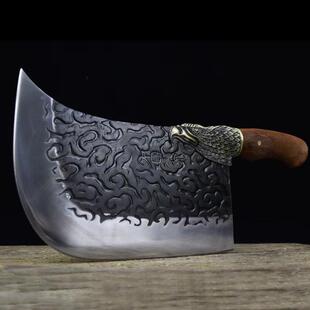 泉侠1客堂菜刀T0钢622打鹰头砍骨大刀屠锻夫剁牛羊龙猪大骨斩骨刀