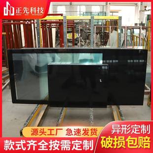 钢化玻璃加工858丝印钢化形玻建璃丝网印刷钢/化玻璃筑异磨砂透光