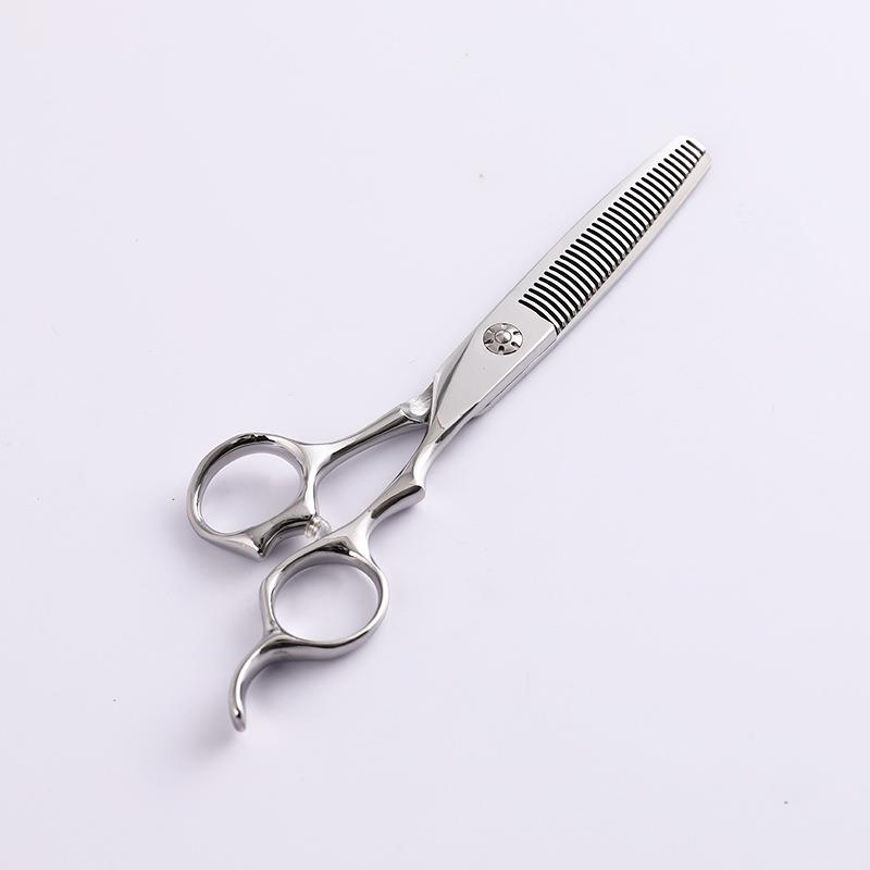 理发剪6寸440C齿牙剪LF103632牙剪美发剪刀理461发专-用弯业专打