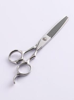 理发剪6寸440C齿牙剪LF103632牙剪美发剪刀理461发专-用弯业专打