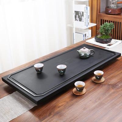 乌石茶盘整块家材用天然石大小金黑金石台排水功茶夫STP茶具茶海
