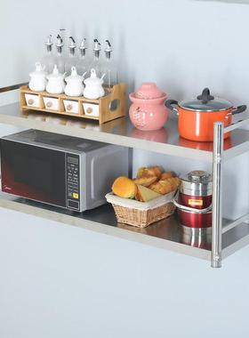 层不锈置架物壁挂墙架商用饭店厨钢房挂墙架收GSZ纳墙壁架子墙上