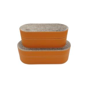 现代轻奢马188毛皮革品盒板房样装饰收纳盒首梳妆台饰盒衣帽间饰