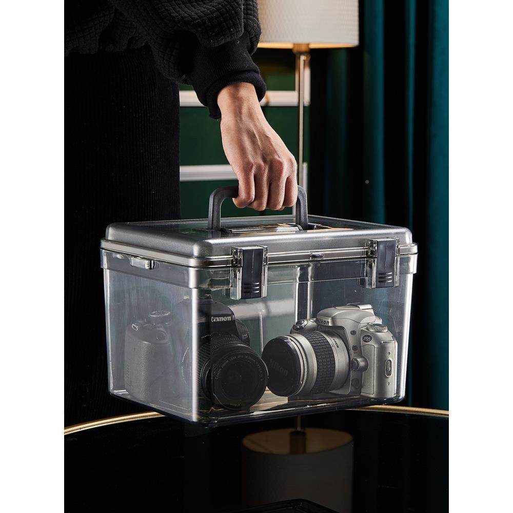 A防潮相机L防密封储箱加厚防水5物箱子单反相机潮箱家用茶叶透明