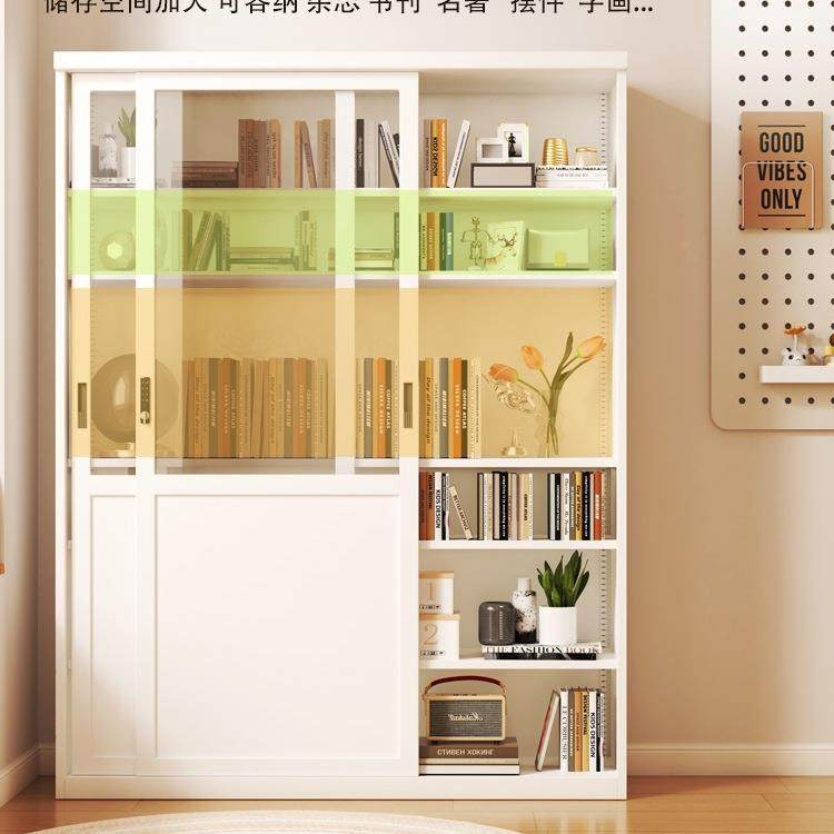 琛誉钢制移GUX门书柜展尘推门示柜办公室儿童防书架玻璃拉门落地,标准件/零部件/工业耗材,车间地垫,淘宝优惠券,粉丝福利购,淘宝优惠卷