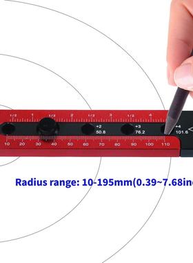 铝合金木17595工画圆规工程修设计英工业神绘图可调节款画圆器公