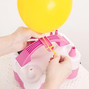 电动充气泵打气筒吹气打球机气泵工具便96携式冲自动气机气球双充