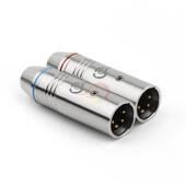 倾音838坊不锈钢4芯平卡X侬衡插头DS大圣LR钢不锈4芯卡农头